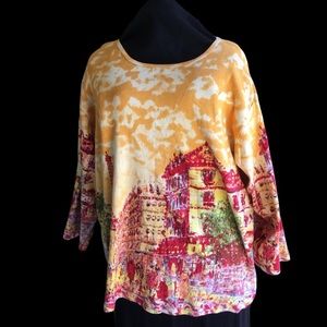Vintage plus size long sleeve Paris shirt size 3X